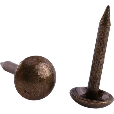 100 clous de rembourrage en bronze vintage pour meubles, canapés, portes et chaussures, lot de 100 pièces (1/5)