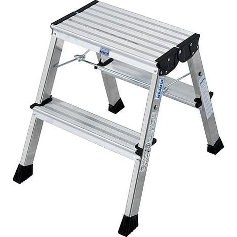 Echelle double pliante 'ROLLY' Haut 0,44 - Haut travail 2,44 2x2 marches (1/5)