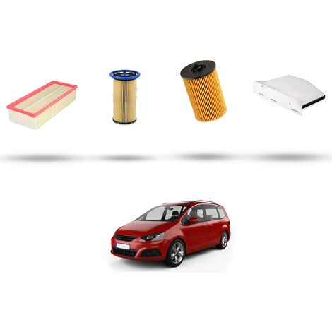 Kit tagliando 4 filtri compatibile con Seat Alhambra II (710 ,711) 2.0 TDI 135kw Dal 2015 (1/5)