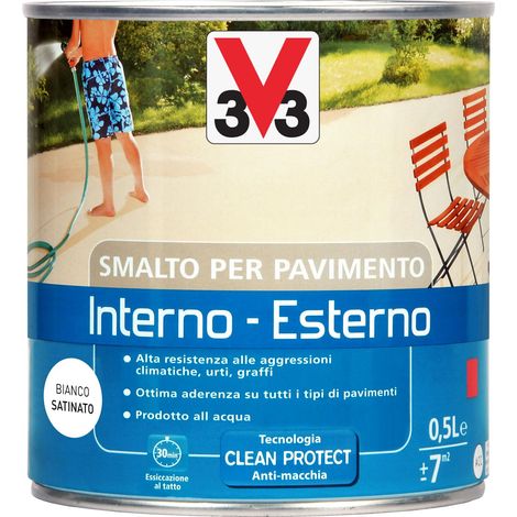 V33 - SMALTO PAVIMENTI 500ML BIANCO (1/2)