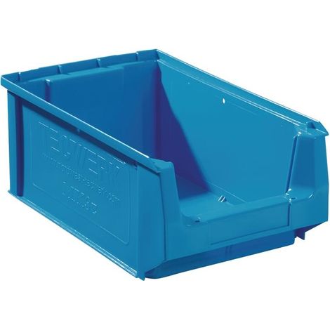 Boîte de rangement visible L350/300xB210xH140mm PE bleu TECWERK (1/3)