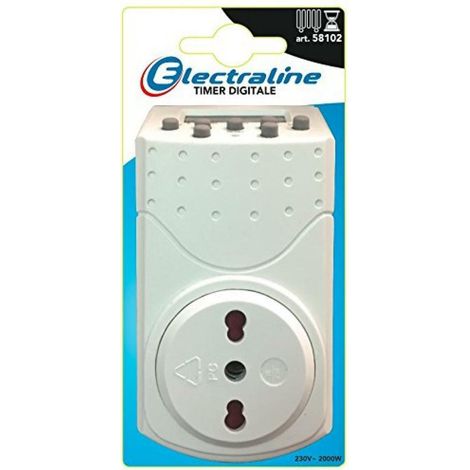 PROGRAMADOR DIARIO DIGITAL Enchufe 16A 2P+T - Enchufe