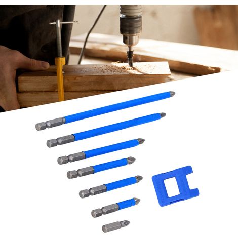 Set mit 7 magnetischen Phillips PH2-Schraubendreherbits + 1 magnetischem Elektroschraubendreherbit (1/5)