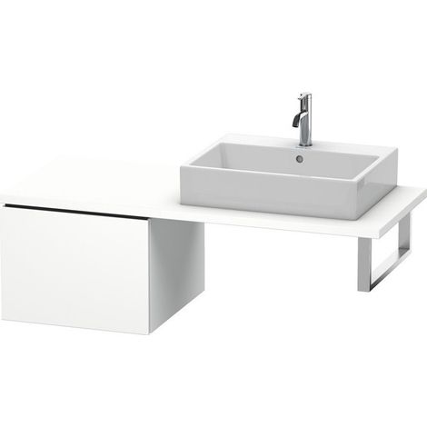 Meuble bas console L-CUBE 400x520x547mm blanc mat