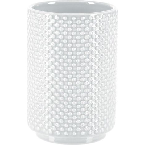 Gobelet Faience MERO Blanc Spirella (1/2)