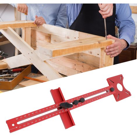 Mesa ajustable para fresadoras, soporte multifuncional de aleación de aluminio, guía para cortar y fresar madera (44 cm/17,3 pulgadas, 379 g) (1/5)
