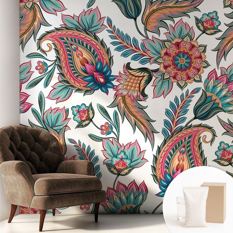 Papier peint avec colle pour décoration moderne de salon chambre à coucher cuisine et bureau Facile Motif oriental 250x250 cm (1/5)