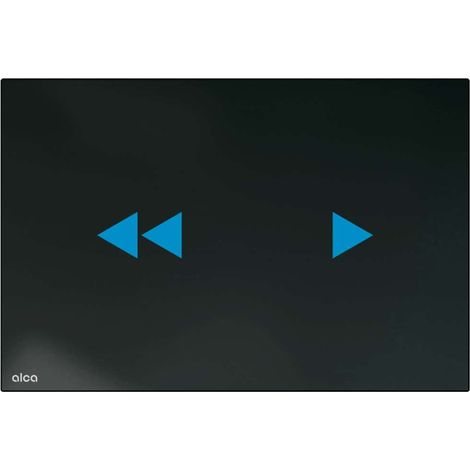 Alca - Mando electrónico de empotrar, con retroiluminación, para módulos de instalación Slim, cristal/negro NIGHT LIGHT-2-SLIM (1/2)