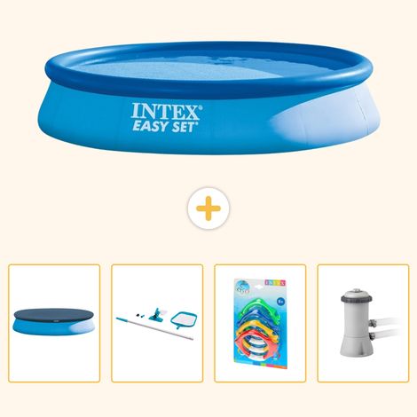 Intex Piscine Easy Set Ronde - 396x84 cm - 5-pièces S125 (1/5)