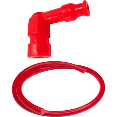 – Capuchon de bougie et câble d'allumage Ø7mm – 1 mètre – Transmission d'étincelles fiable – Résistant à l'humidité pour tondeuse et engins motorisés (1/5)
