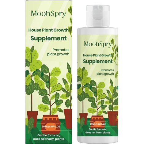 MOONSPRY Nährstofflösung für Zimmerpflanzen: Versorgt das Wurzelsystem von Topfblumen mit Nährstoffen für optimales Wachstum. (1/5)
