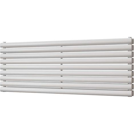 Omeara Axis - White Horizontal Radiator H522mm x W1400mm Double Panel