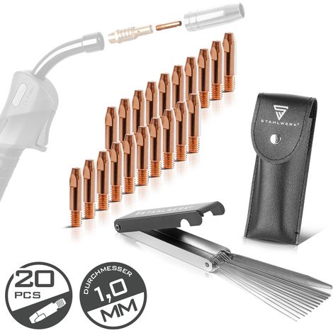STAHLWERK 20 punte di contatto 1,0 mm AK25 MB25 KD24 MB24 Pulitore