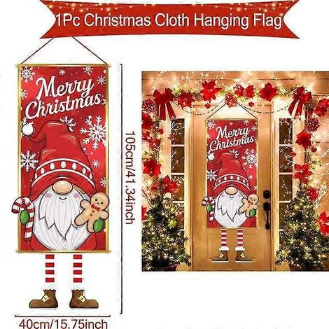 Décorations de Noël suspendues pour porche et porte, guirlande, ornements pour la maison, cadeaux de Noël, décorations de Noël et du Nouvel An (1/5)