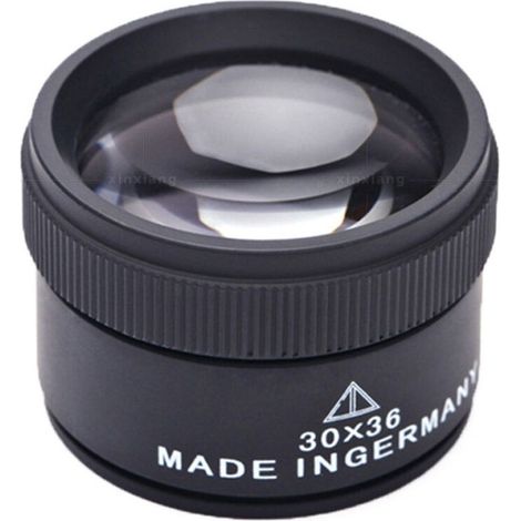 30X Loupe de Bijoux,Métal Portable Grossissement Optique,Loupe de Poche pour Pièces de Monnaie Timbres Bijoux Montre (1/5)