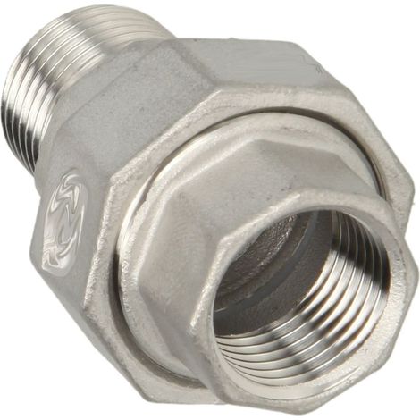 ES Verschraubung konisch dichtend Edelstahl V4A, IG x AG, Typ 341, 3/4 Zoll (1/3)