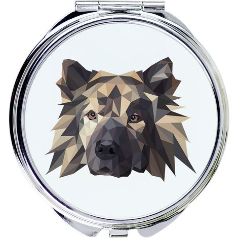 Eurasier, Eurasian - uno specchio con una foto e un'iscrizione geometrica di Art-Dog (1/3)