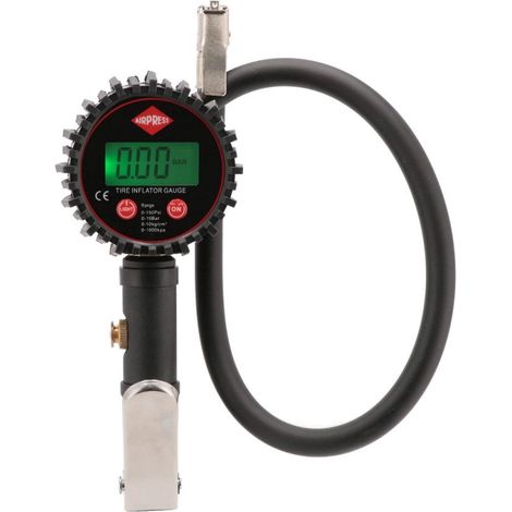 Airpress Gonfiatore di pneumatici Digitale 10 bar Tubo di 60 centimetri (1/5)