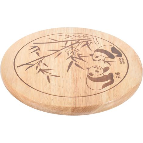 Siège de Remplacement Rond en Bois Synthétique pour Tabouret de Bar Surface Lisse Poncée, Adapté aux Restaurants et Salles à Manger, Design Simple et Solide (1/5)