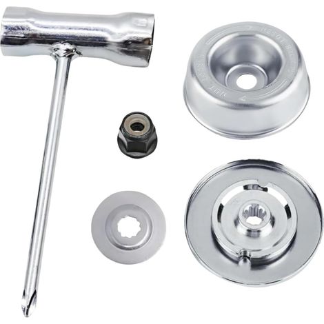 Universeller Schneidkopfmutternsatz für Stihl Rasenmäher FS55, FS55R, FS56, FS56RC, FS70R, FS80, FS85, FS90, FS90R, FS94, FS100RX (5-teiliges Set)
