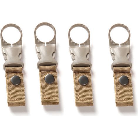 Bottle Buckle Clip - 4 Pièces Attache À Bouteille Avec Mousqueton - Pour Vélo Moto Sac De Golf Ceinture - Extérieur Camping Randonnée (1/5)