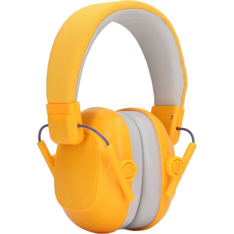 Casque antibruit pliable NRR 25dB, protection auditive professionnelle, serre-tête de sécurité jaune, réducteur de bruit pour tir et chantier (1/5)