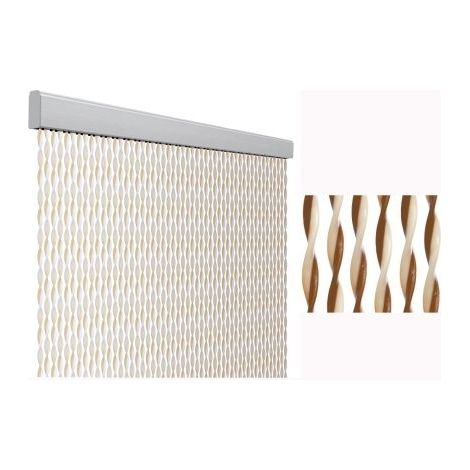 Tenda anti mosche per la casa tenda anti insetti 100 x 220 centimetri tenda protettiva beige e marrone