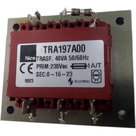 Nice ricambio originale - trasformatore 230V 22V 1A TRA197A00 per RUN1800  ( SOSTITUISCE TRA142.1025)
