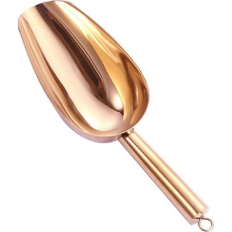 Cuillère en acier inoxydable idéale pour les soirées entre amis et un usage domestique - manche long pour ramasser la glace et les aliments secs (1/5)