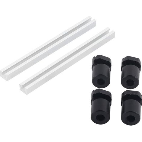 4 pièces 20mm banc chiens en alliage d'aluminium bricolage conception humanisée établi positionnement outil de fixation (1/5)