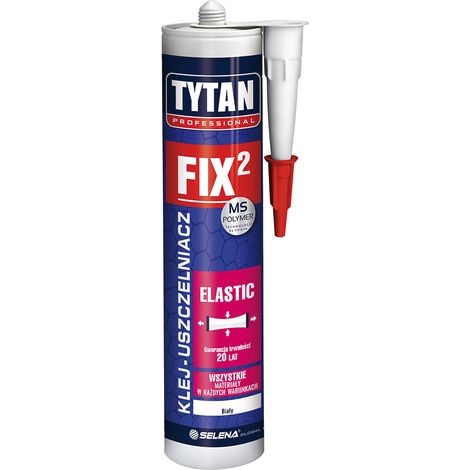 COLLA DI MONTAGGIO ELASTICA FIX2 290ML TITANIO BIANCO - COLLA FIX2 EL