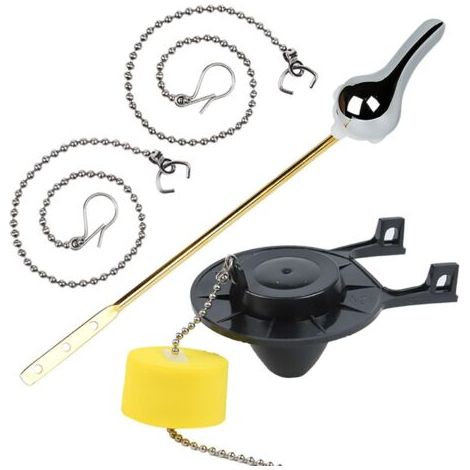 BUNTHAUS Kit de réparation de réservoirs de toilettes économes en eau avec boule flottante stable et clapet, valves de réservoirs de toilettes pour économiser les pièces de toilette (1/5)