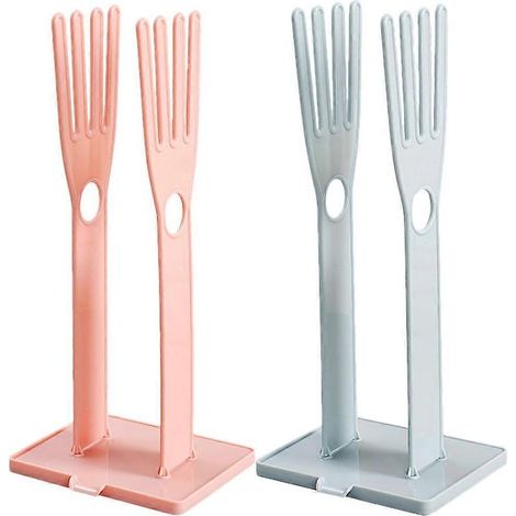 Set bestehend aus 2 Ofenhandschuhhaltern, Handschuhabtropfgestell, Aufbewahrungsständer für Handschuhe und Topflappen, Staubtuchhalter – 34,00 x 15,00 x 12,00 cm (1/4)