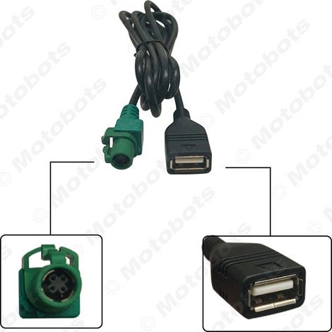Compatible with BMW 3 Series, X5, X6, and Z Series car USB adapter cable (4-pin USB cable) (1/4)