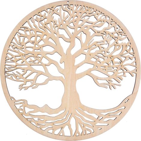 Wanddeko „Lebensbaum“ aus Holz – Wandbild „Lebensbaum“ – Housewarmi (1/5)