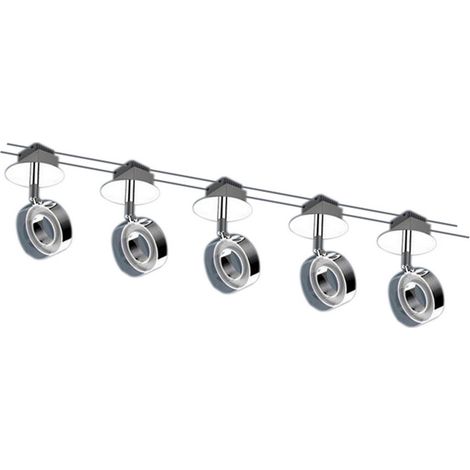 Naeve TONY Barre de spots LED IV pour plafond en acier, 3 000 K (1/2)