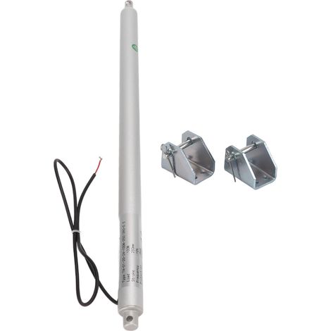 Vérin Électrique Linéaire Mini 250mm Course, Actionneur 12V avec Interrupteur de Fin de Course Intégré, Moteur à Vis Sans Fin, pour Porte Automatique et Domotique (1/5)