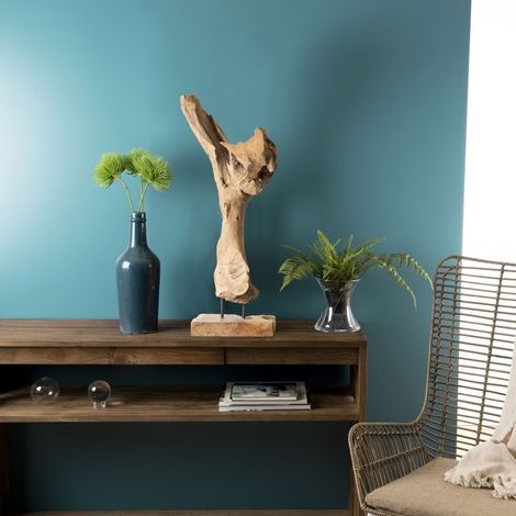 CLARA - Objet décoration bois teck branche naturelle 'S' (1/5)
