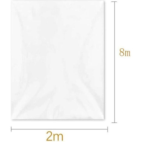 Bache pour Serre,Bache Plastique Transparente, Bache Serre Tunnel 2m x 8m, Film Polyéthylène de Extra-épais Clair Jardin Grandir Couverture De Polytunnel pour Légumes und Tomate,de (1/3)