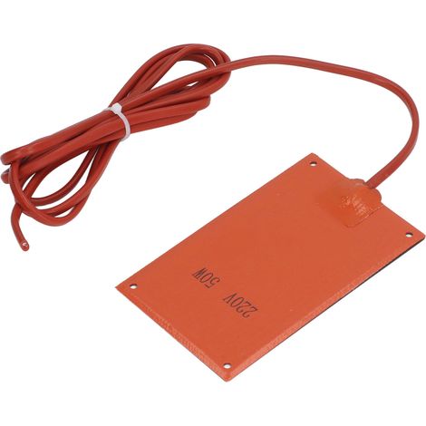Tapis chauffant en silicone 90x150mm 220V AC 50W pour armoire électrique, coussin thermique résistant (1/5)