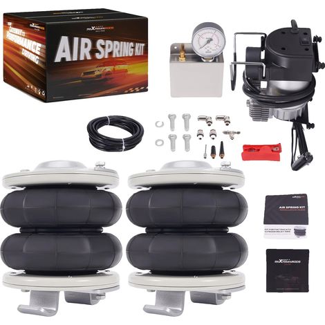 Kit de suspensión neumática, carga máxima 4000 kg, recorrido 140 mm, altura máxima extendida 230 mm. (1/5)