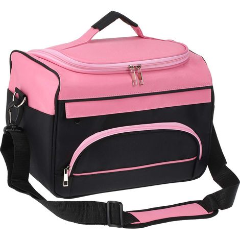 Sacoche de coiffure portable Anself, sac à outils, sac cosmétique noir (1/5)