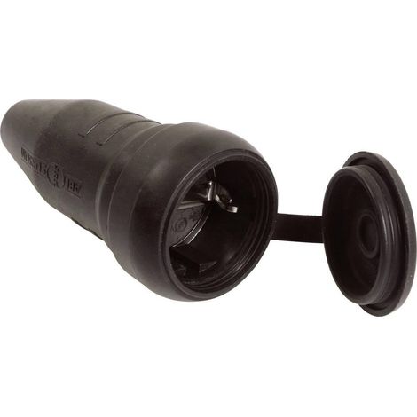 AS Schwabe 60419 presa femmina nera IP44 robusta 230 V