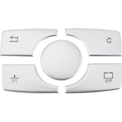 Trim aluminium pour boutons multimédia, autocollants compatibles Mercedes Benz Classe ML GL 2015-2019 (1/5)