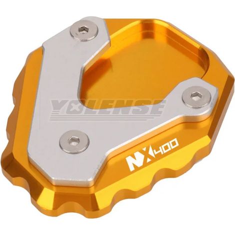 (Nx400 Gold) Béquille latérale CNC pour moto, extension de béquille compatible avec HONDA NX400 NX500 NX 400 500 2023-2025 maxpower (1/4)