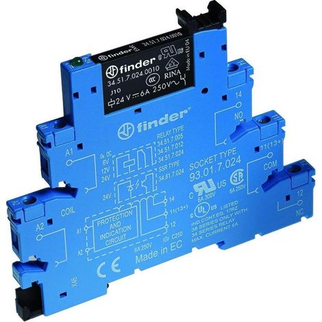 Finder Koppelrelais 6,2mm 1W 24VAC/DC 38.51.0.024.0060 (1/5)