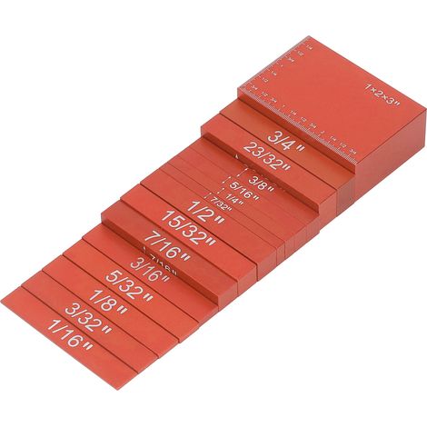 Lot de 15 Cales de Hauteur en Aluminium, Couleurs Vives, Précision Garantie, pour Menuiserie - Orange (1/5)