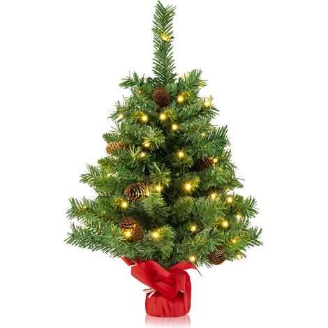 Albero di Natale mini 64cm, con 50 luci LED e 8 modalità di illuminazione (1/4)