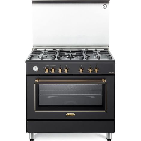 De’Longhi PEMA 965 CSG. Tipo di prodotto: Cucina, Colore del prodotto: Antracite, Tipo di controllo: Manopola. Tipo di piano cottura: Gas, Numero totale di fuochi: 5 Fornello(i), Tipo di superficie...