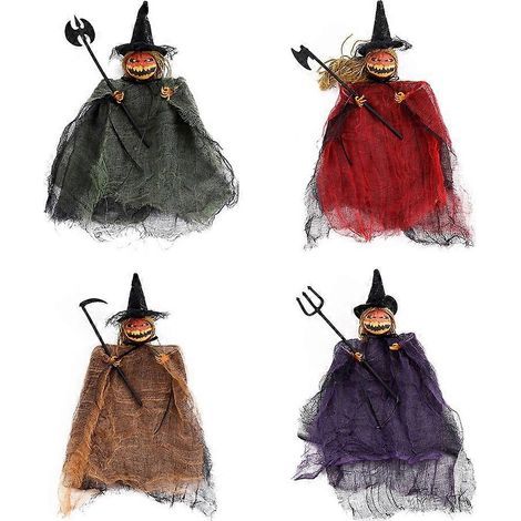 Décorations d'Halloween : squelettes, fantômes, maisons hantées, pendentifs à suspendre, cadeaux pour enfants, accessoires de décoration multicolores (1/5)